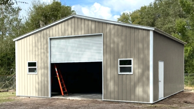 30×30 One Car Steel Garage