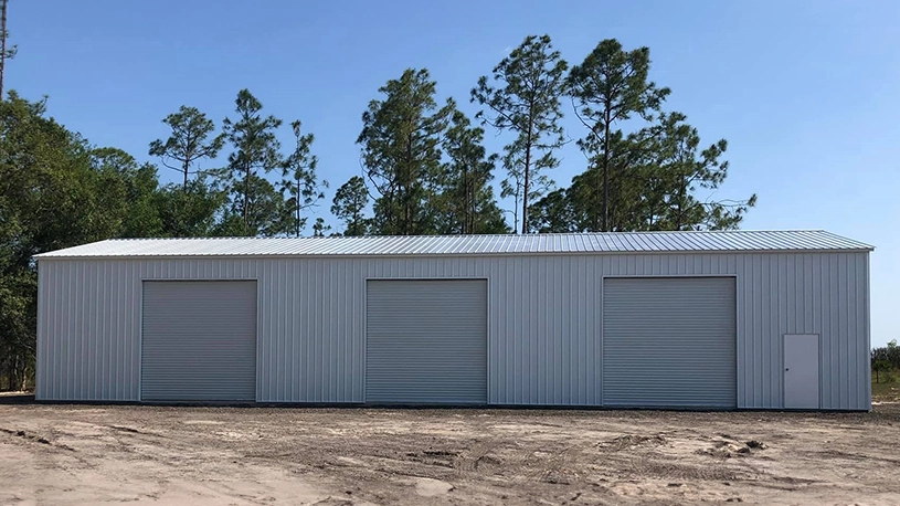 30×80 Three Car Garage Building in Florida