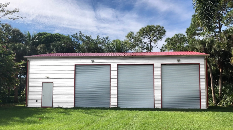 30×50 Three Car Metal Garage