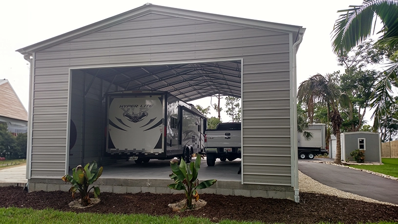 24×50 Steel RV Garage